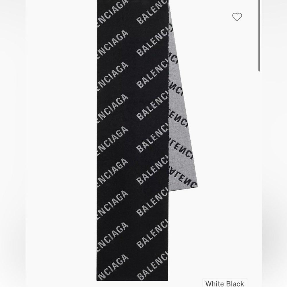 Balenciaga Wool Logo Scarf